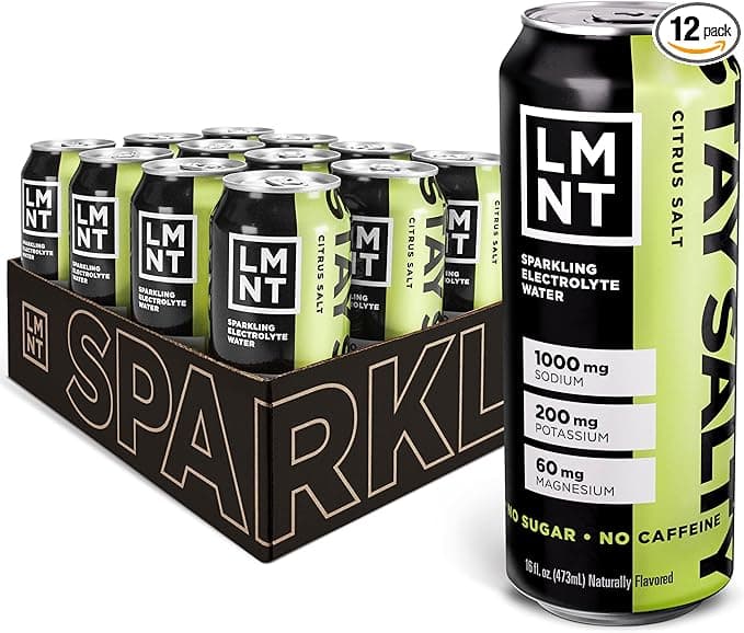 LMNT Sparkling Electrolyte Water - Citrus Salt | 12-Count